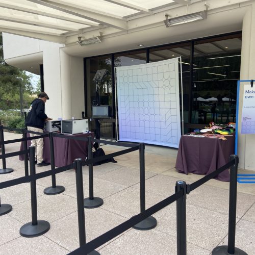 Behind the scenes of a SnapFiesta FlipBook set up.