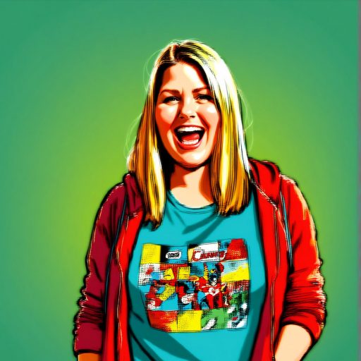 cartoon image of a woman